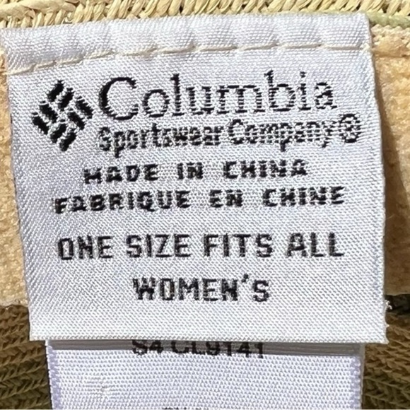 🌻Vintage Columbia Striped Floppy Straw Sun Hat - Picture 7 of 9